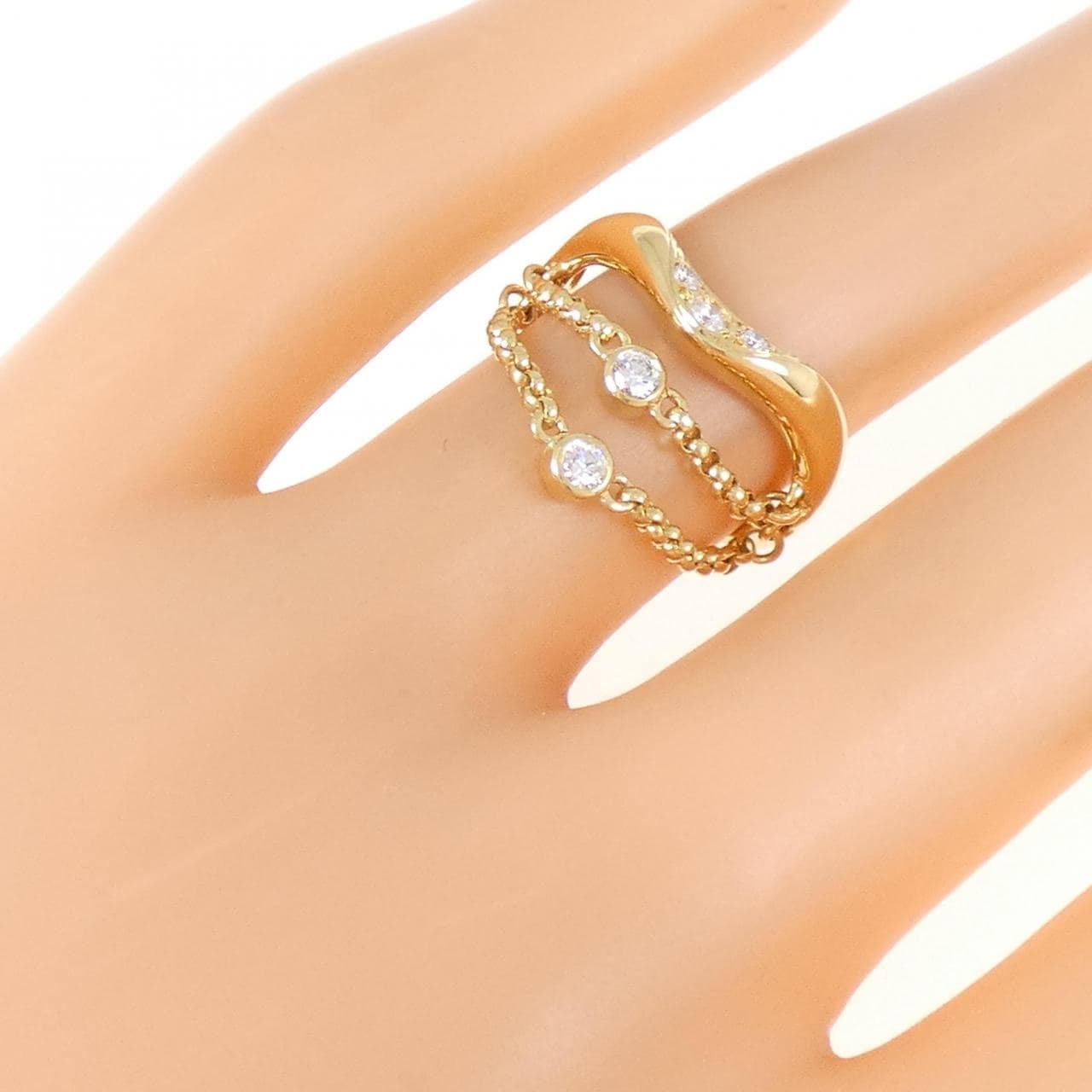 ミキモト ダイヤモンド リング 0.14CT