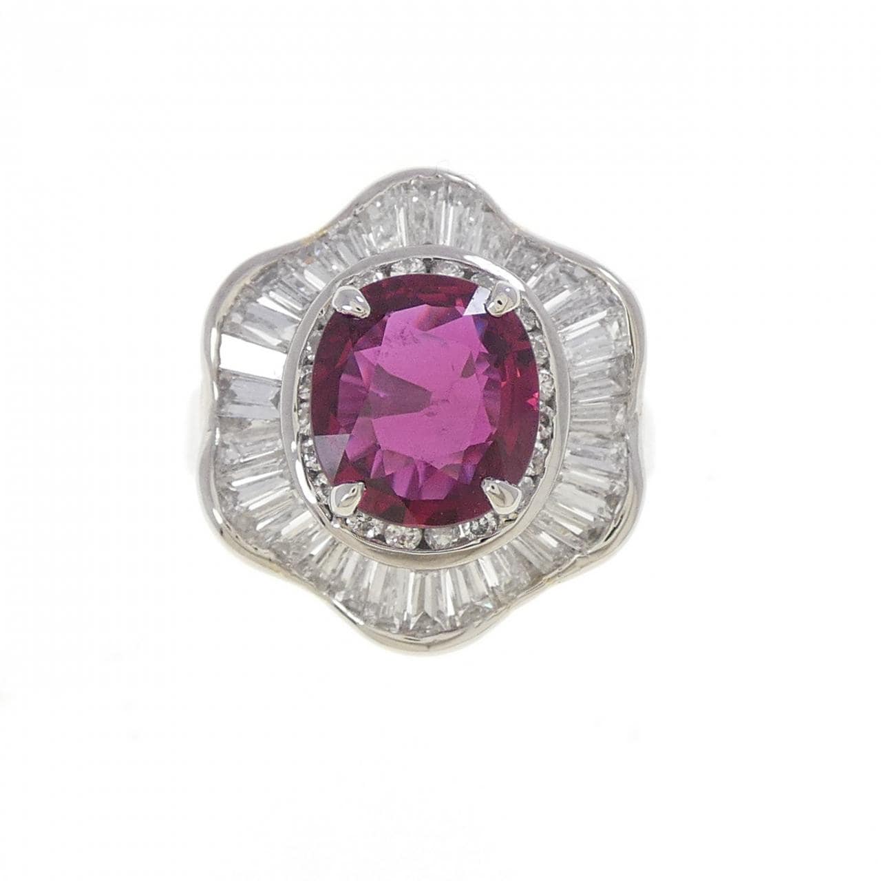 PT900 ルビー リング 1.91CT