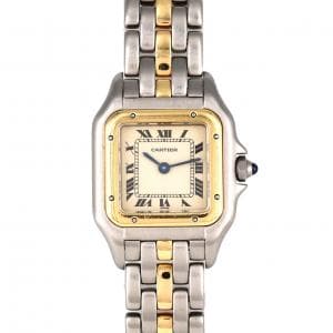 【ノーメンテナンス還元価格】カルティエ パンテールSM 1ROW 84083241 SSxYG クォーツ