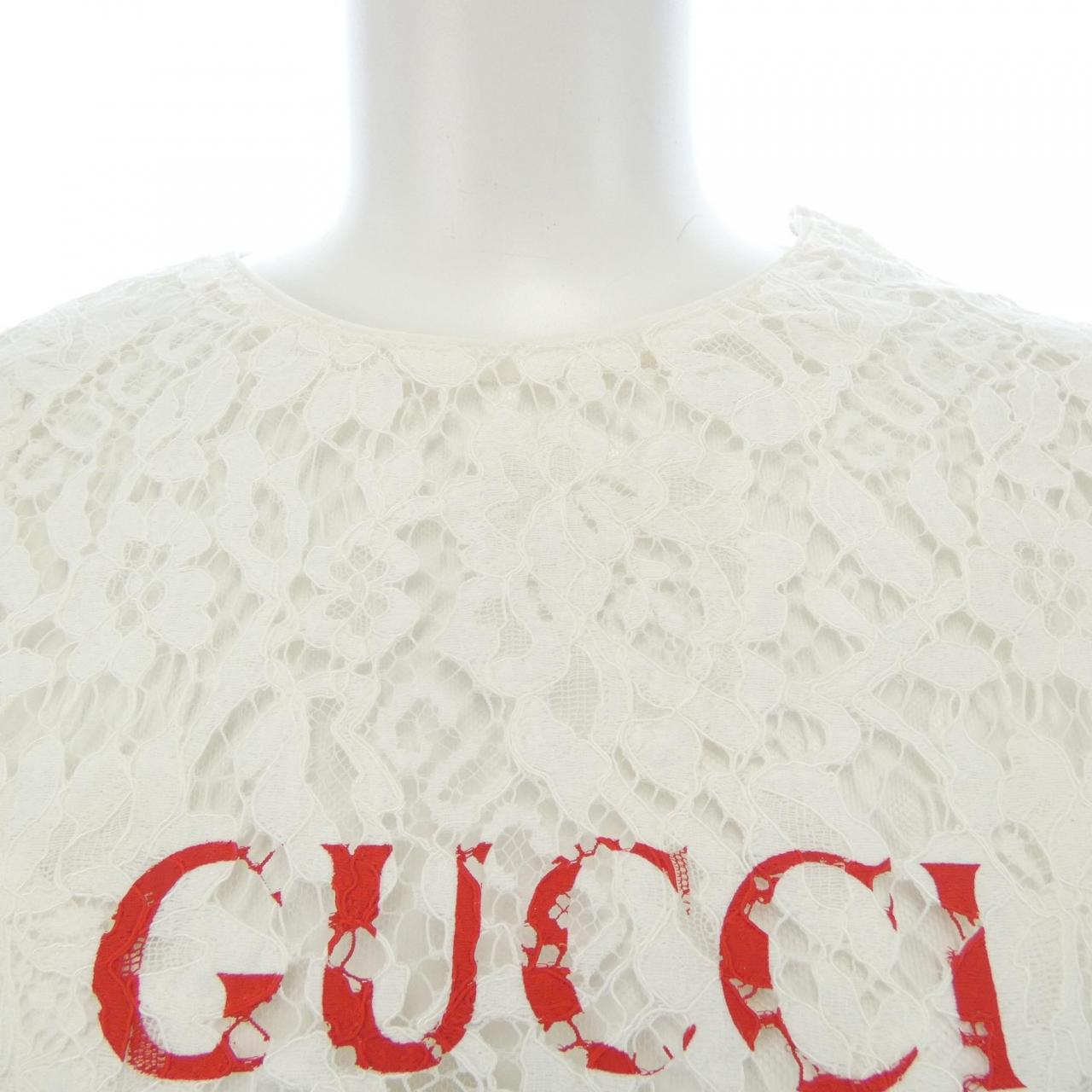 グッチ GUCCI フローラルコットンレーストップ 788990 ZAQP7 チュニック