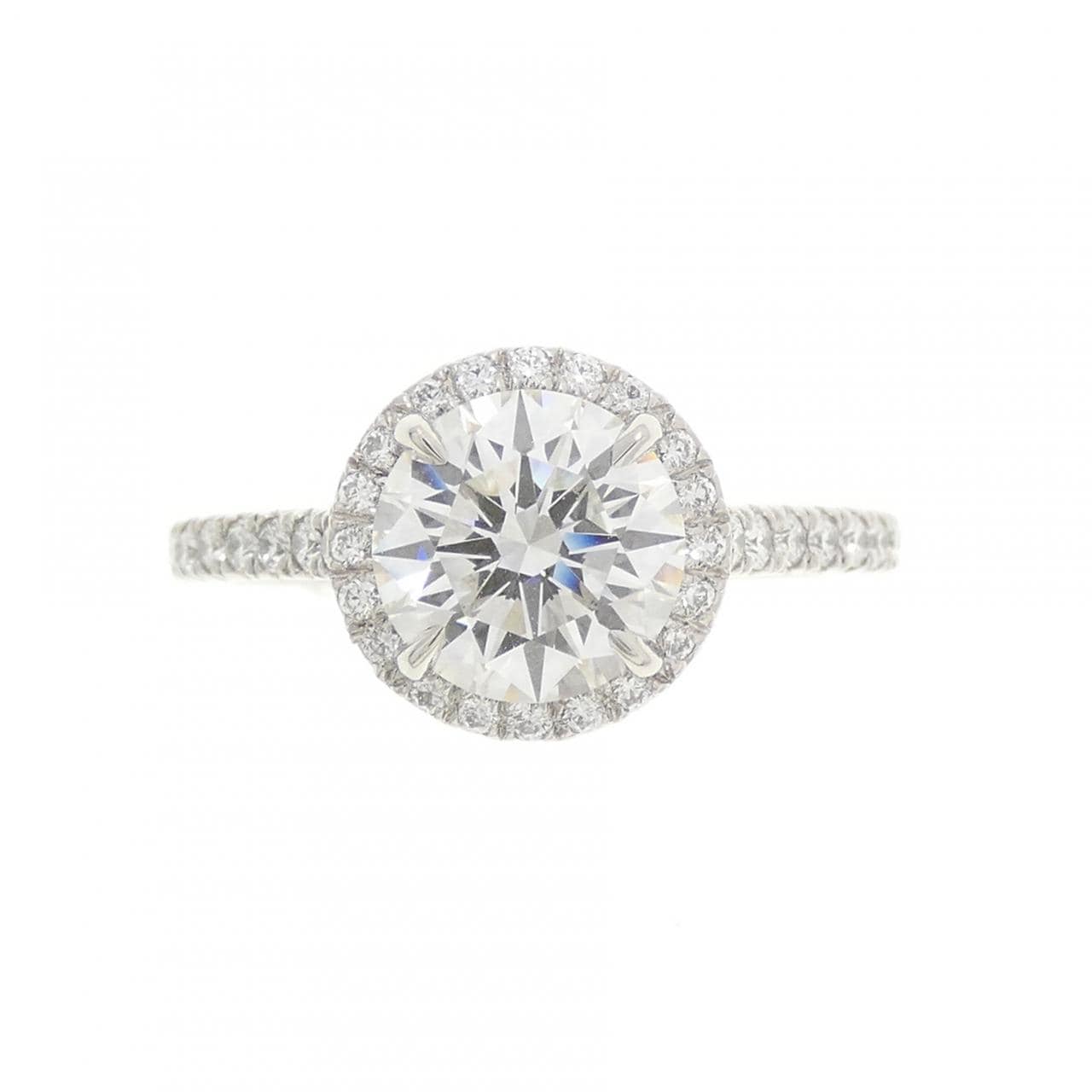 ティファニー ソレスト ラウンド リング 1.43CT G IF 3EXT