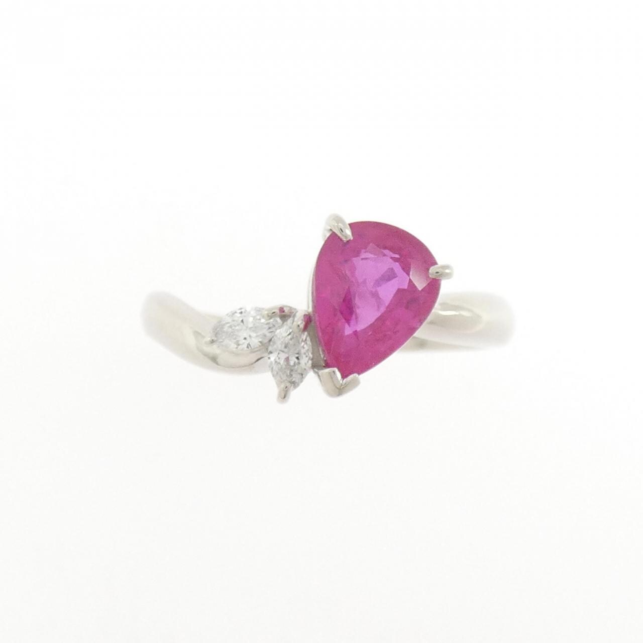 PT900 ルビー リング 1.63CT