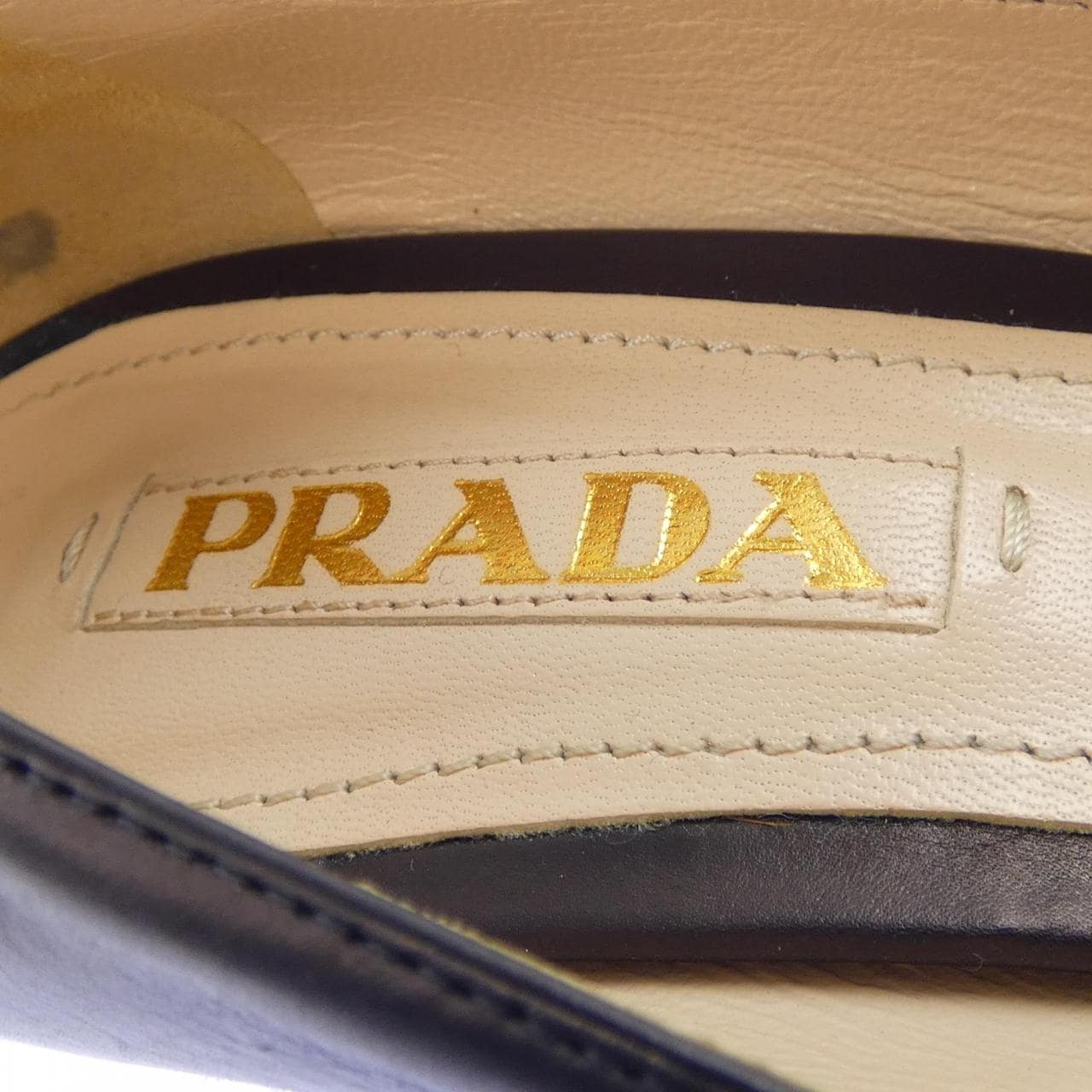 プラダ PRADA 11379D NERO+MIELE パンプス