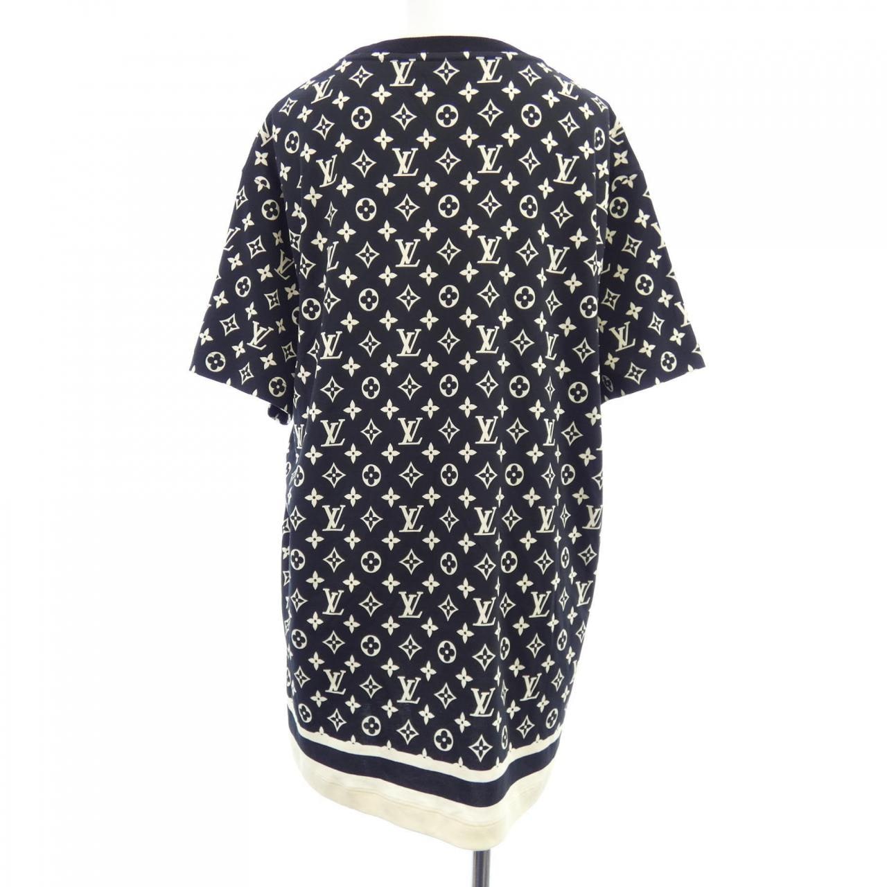LOUIS VUITTON Vuitton Stripe Accent Monogram T-Shirt FNTS80TR1