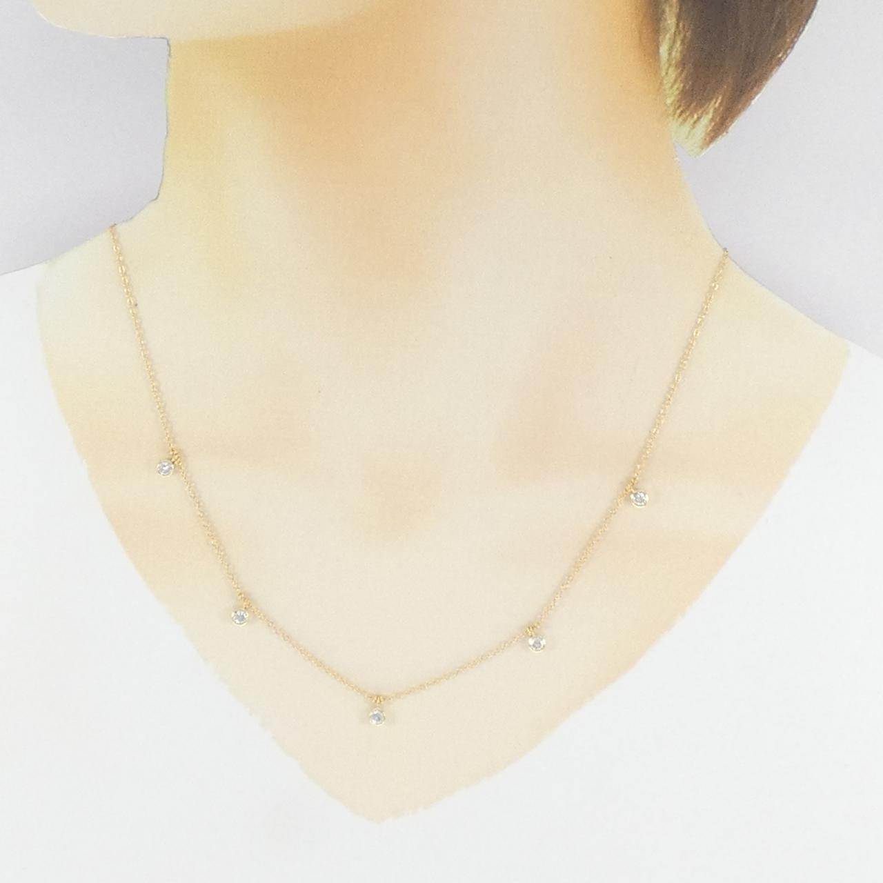 K18YG ダイヤモンド ネックレス 0.50CT