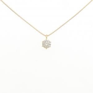 K18YG ソリティア ダイヤモンド ネックレス 0.30CT