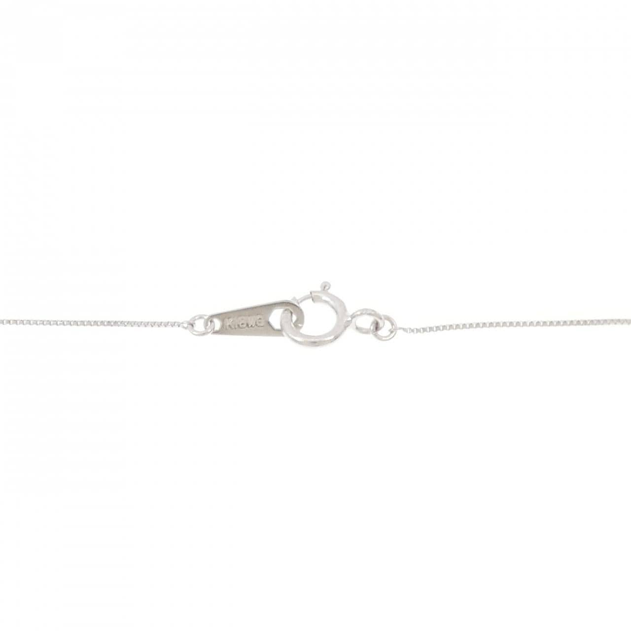 K18WG ソリティア ダイヤモンド ネックレス 0.20CT