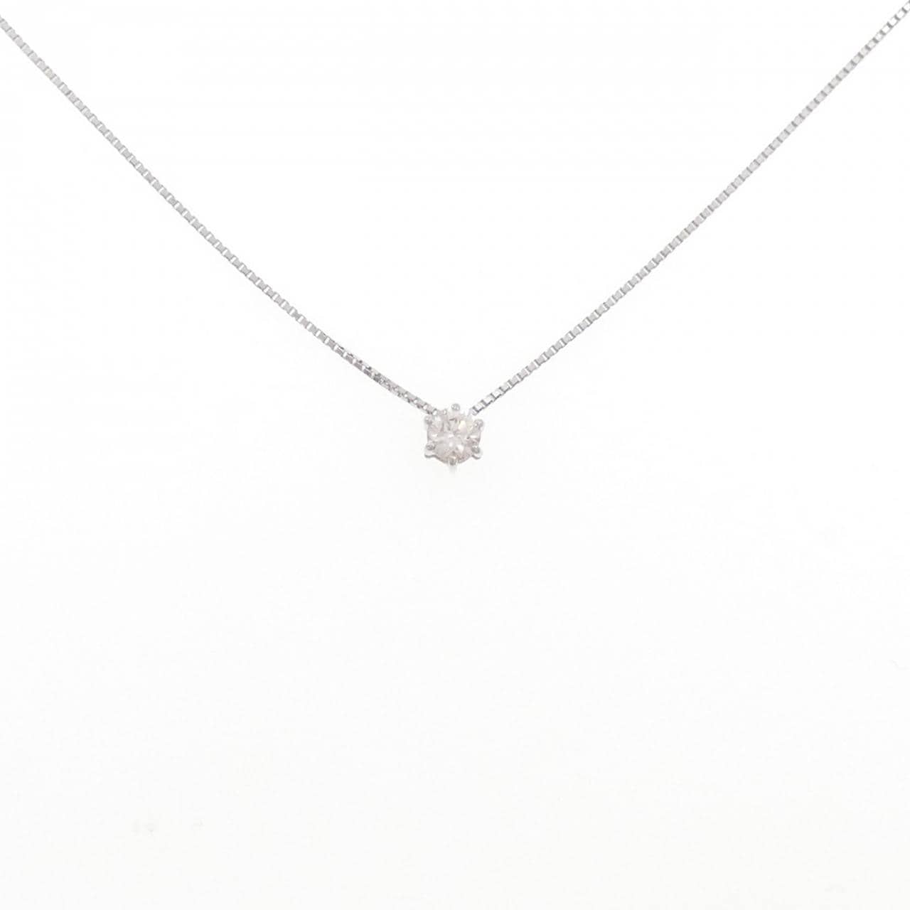 PT850 ソリティア ダイヤモンド ネックレス 0.235CT