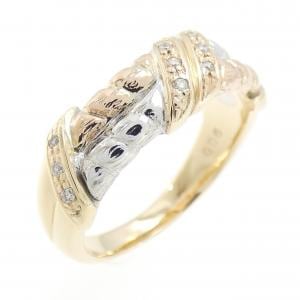 K10スリーカラー ダイヤモンド リング 0.06CT