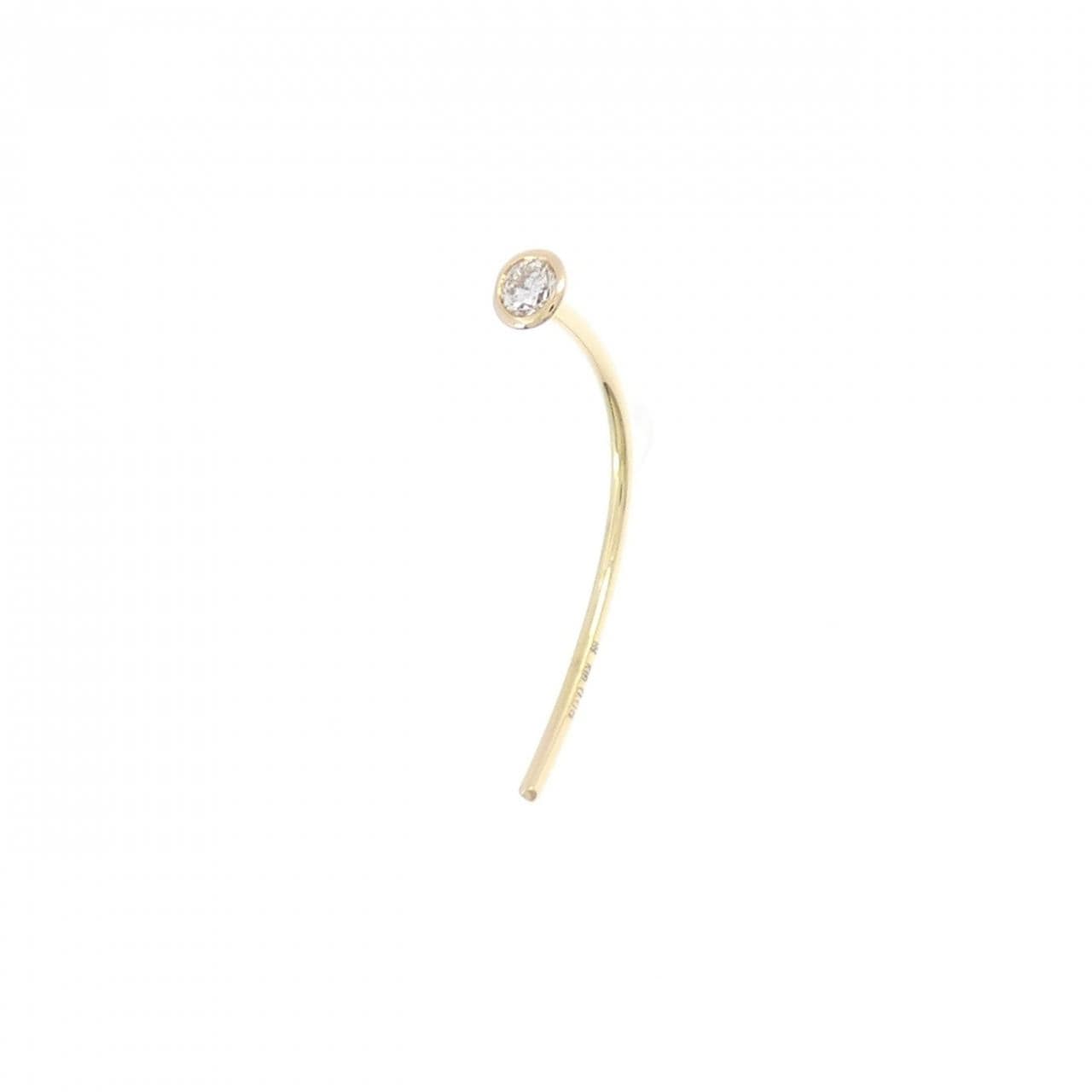 ヒロタカ ショートアロー ピアス 0.06CT 片耳