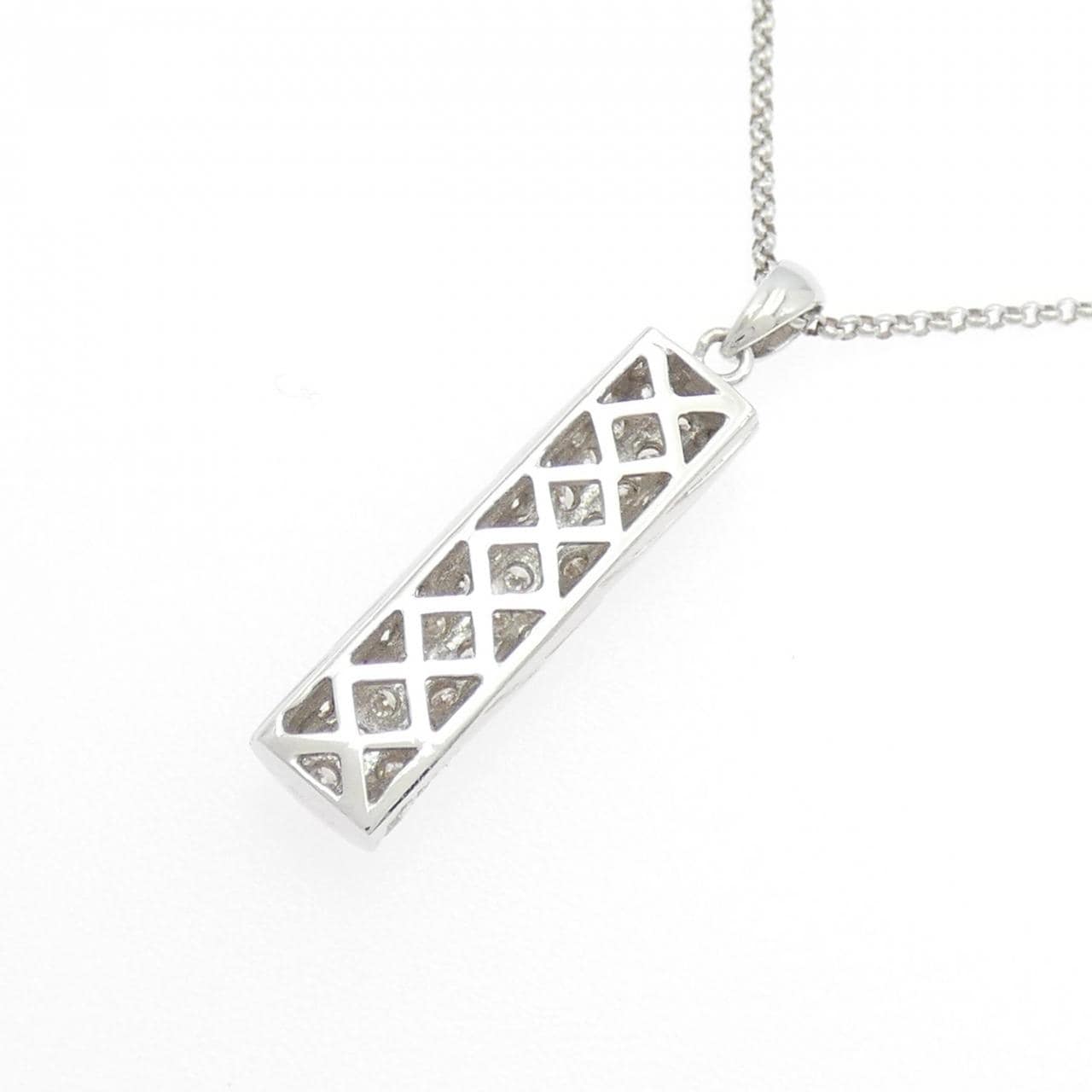 K18WG ダイヤモンド ネックレス 0.71CT