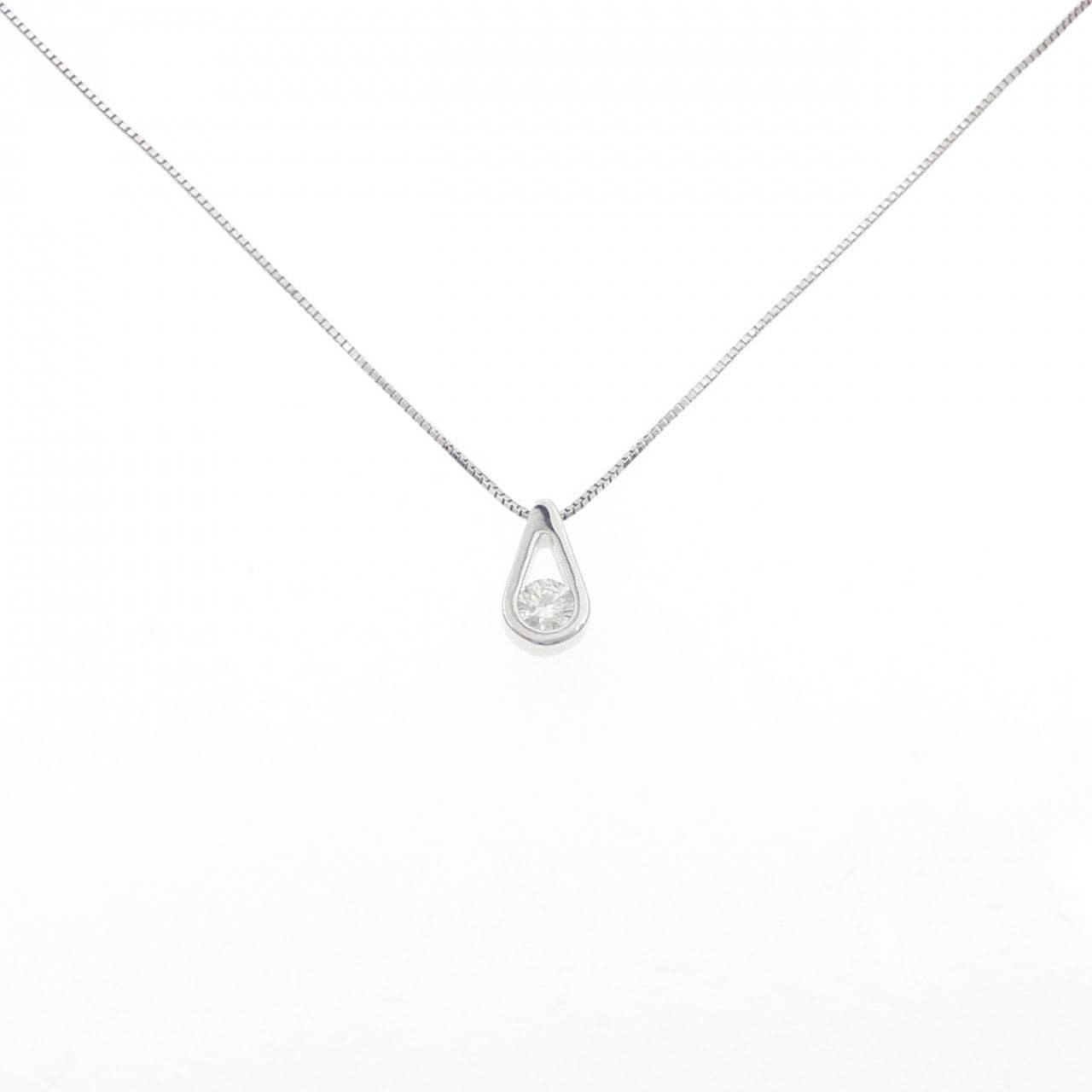 K18WG ダイヤモンド ネックレス 0.208CT