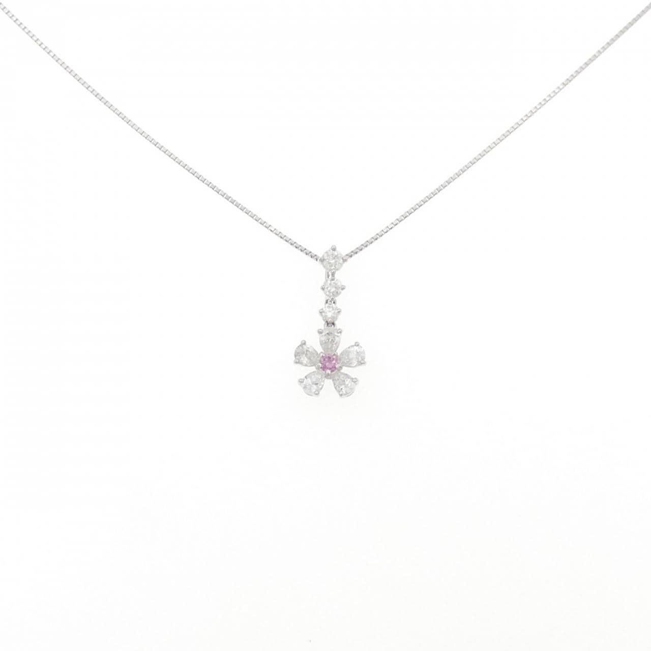 PT950/PT850 ダイヤモンド ネックレス 0.050CT FVPP SI2