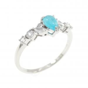 【新品】PT900 パライバトルマリン リング 0.288CT ブラジル産