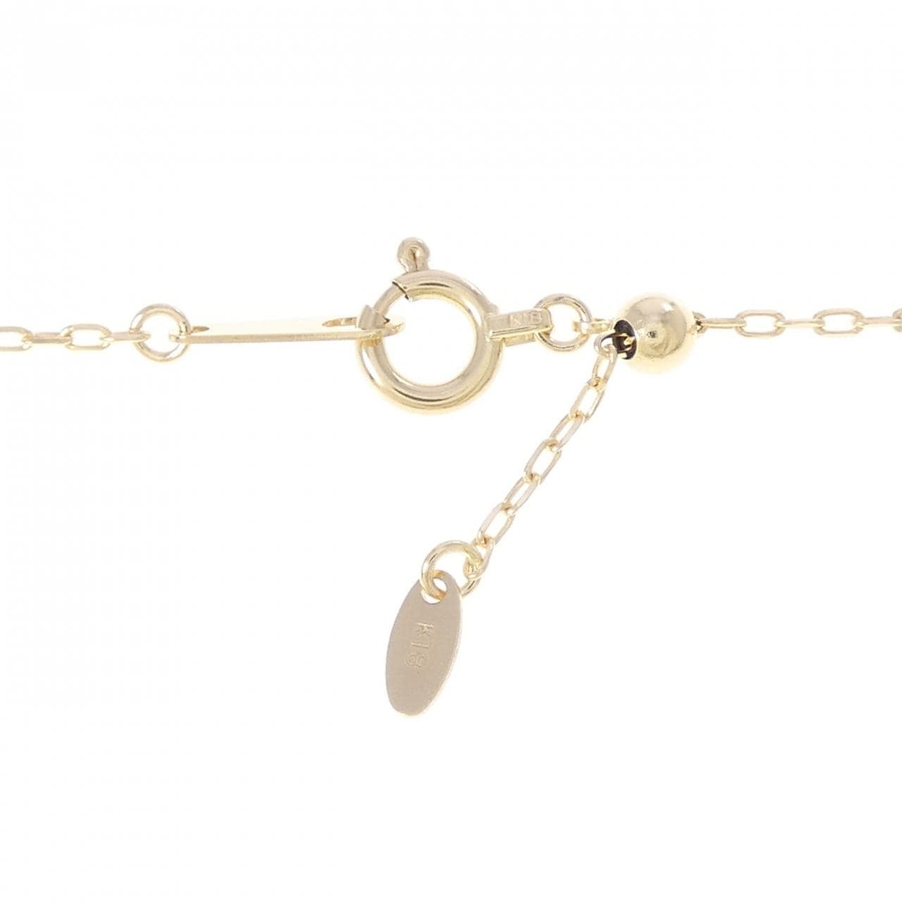 K18YG フラワー ルビー ネックレス 0.11CT