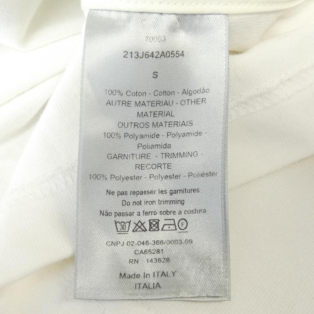 ディオール DIOR SACAI 213J642A0554 トップス