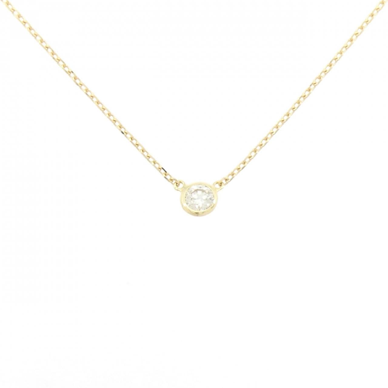 K18YG ソリティア ダイヤモンド ネックレス 0.225CT
