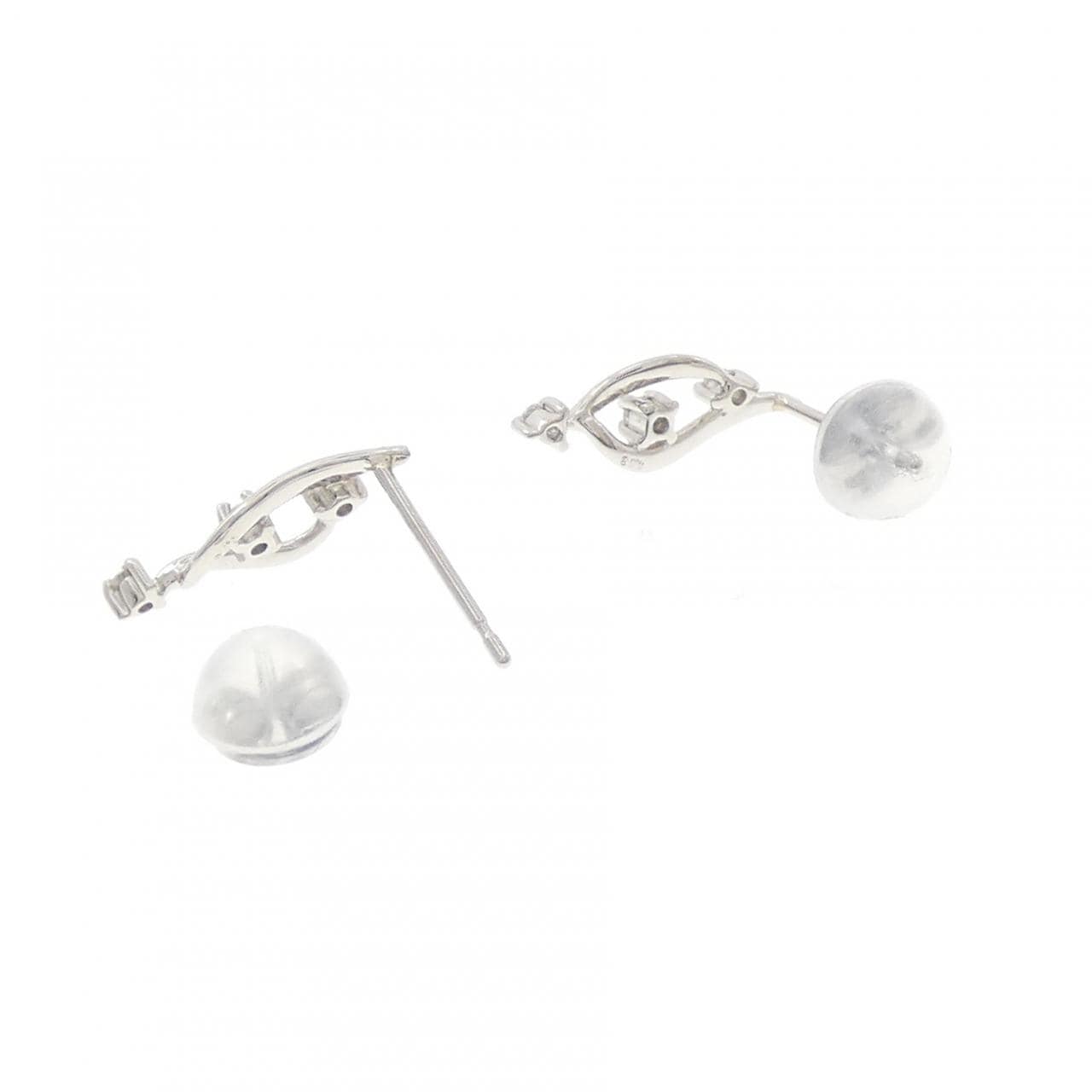 PT900 ダイヤモンド ピアス 0.06CT