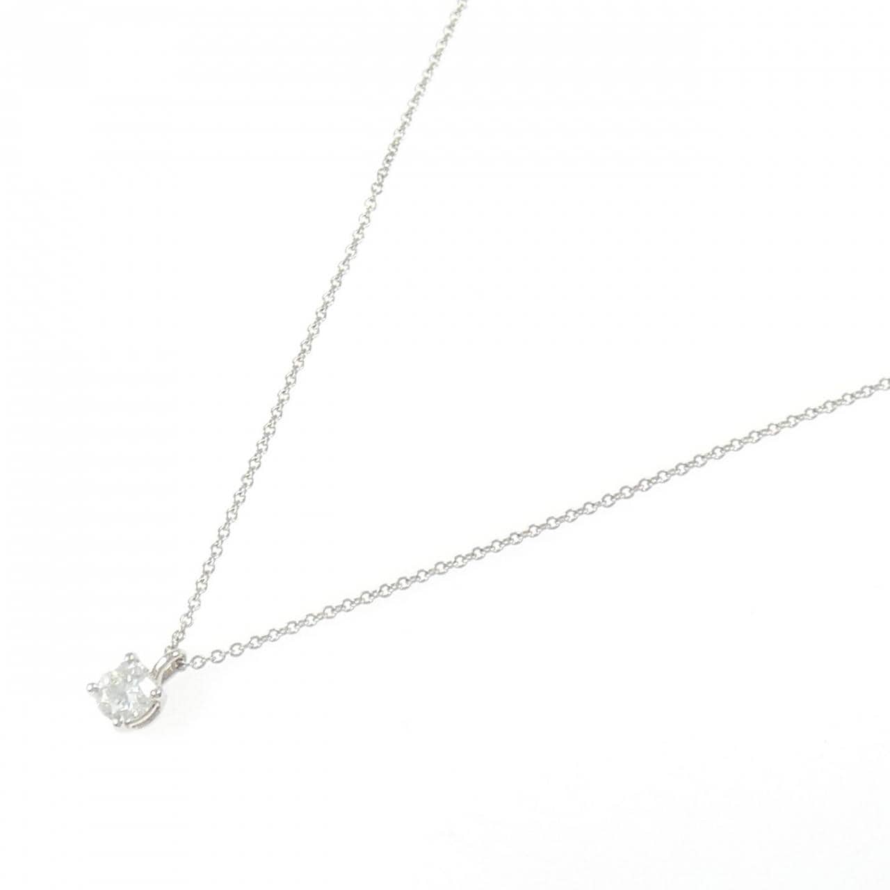 ティファニー ソリティア ネックレス 0.39CT H VVS1 EXT