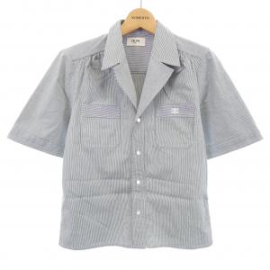 セリーヌ CELINE オープンカラーシアサッカー トリオンフ 2B610191I S／Sシャツ