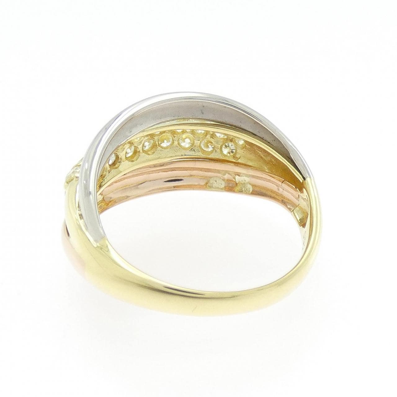 K18YG/PT900/K18PG Diamond Ring 0.52CT