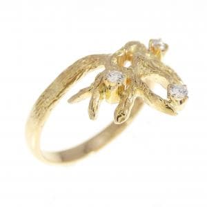 K18YG ダイヤモンド リング 0.07CT