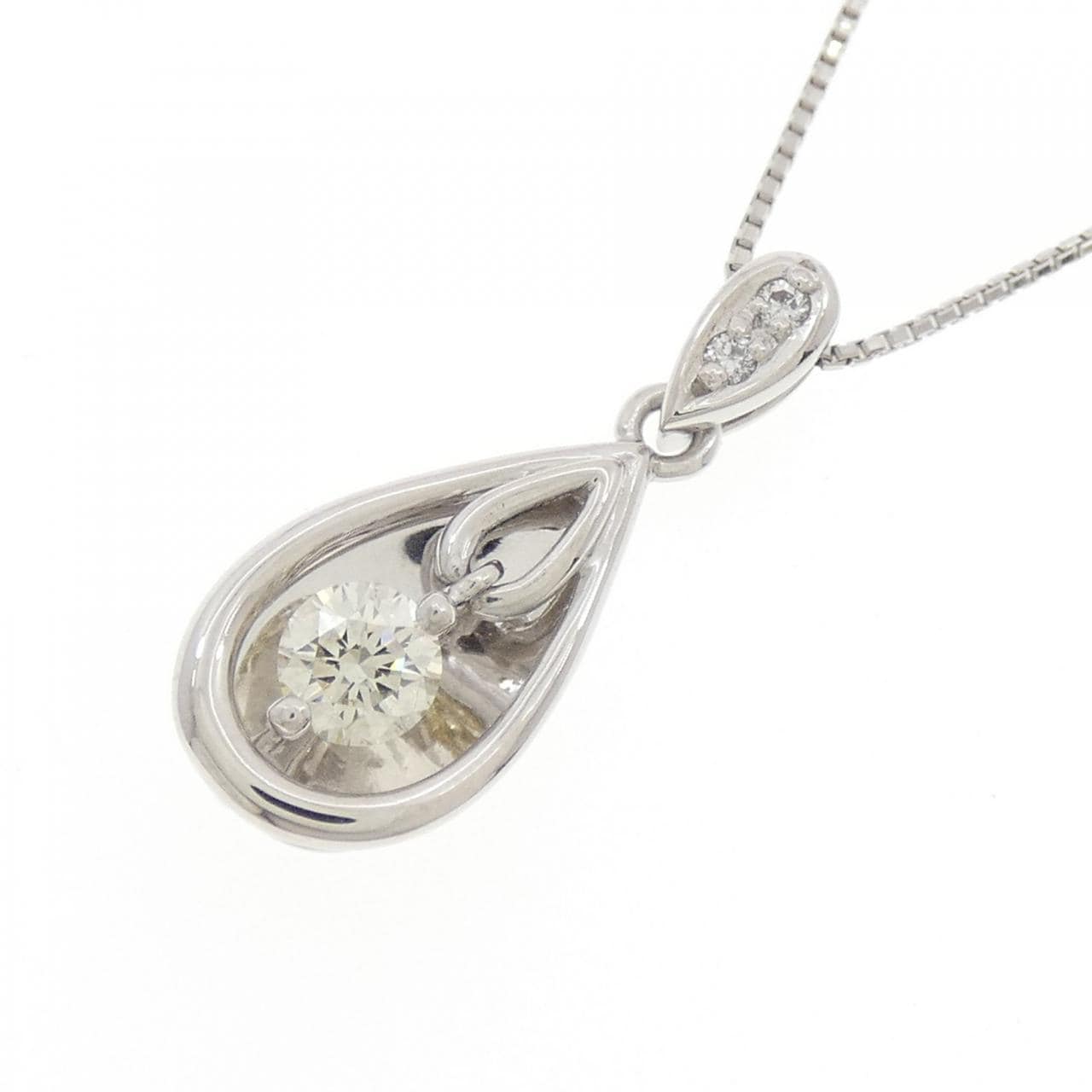 PT900/PT850 ダイヤモンド ネックレス 0.349CT
