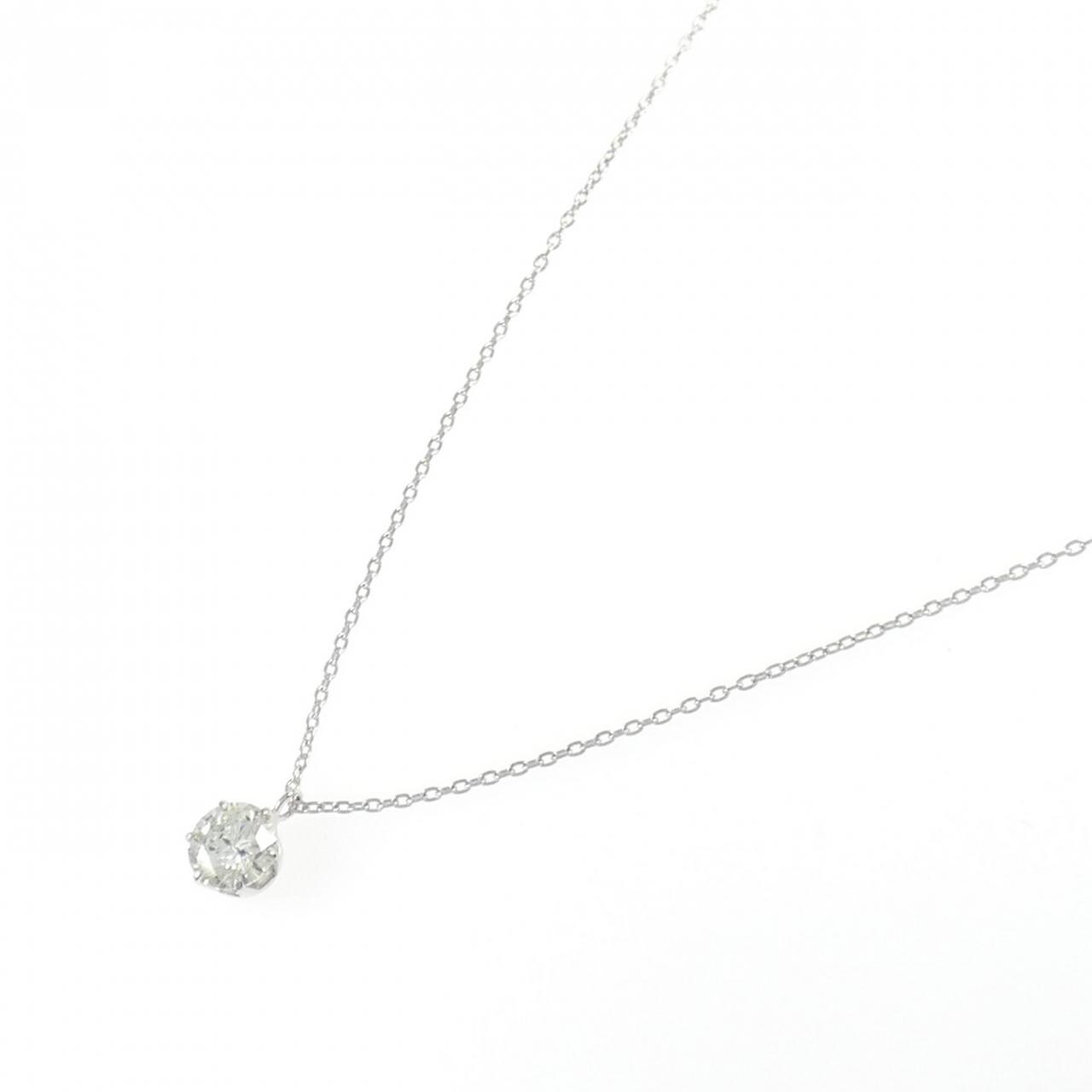 PT900/PT850 ソリティア ダイヤモンド ネックレス 0.52CT