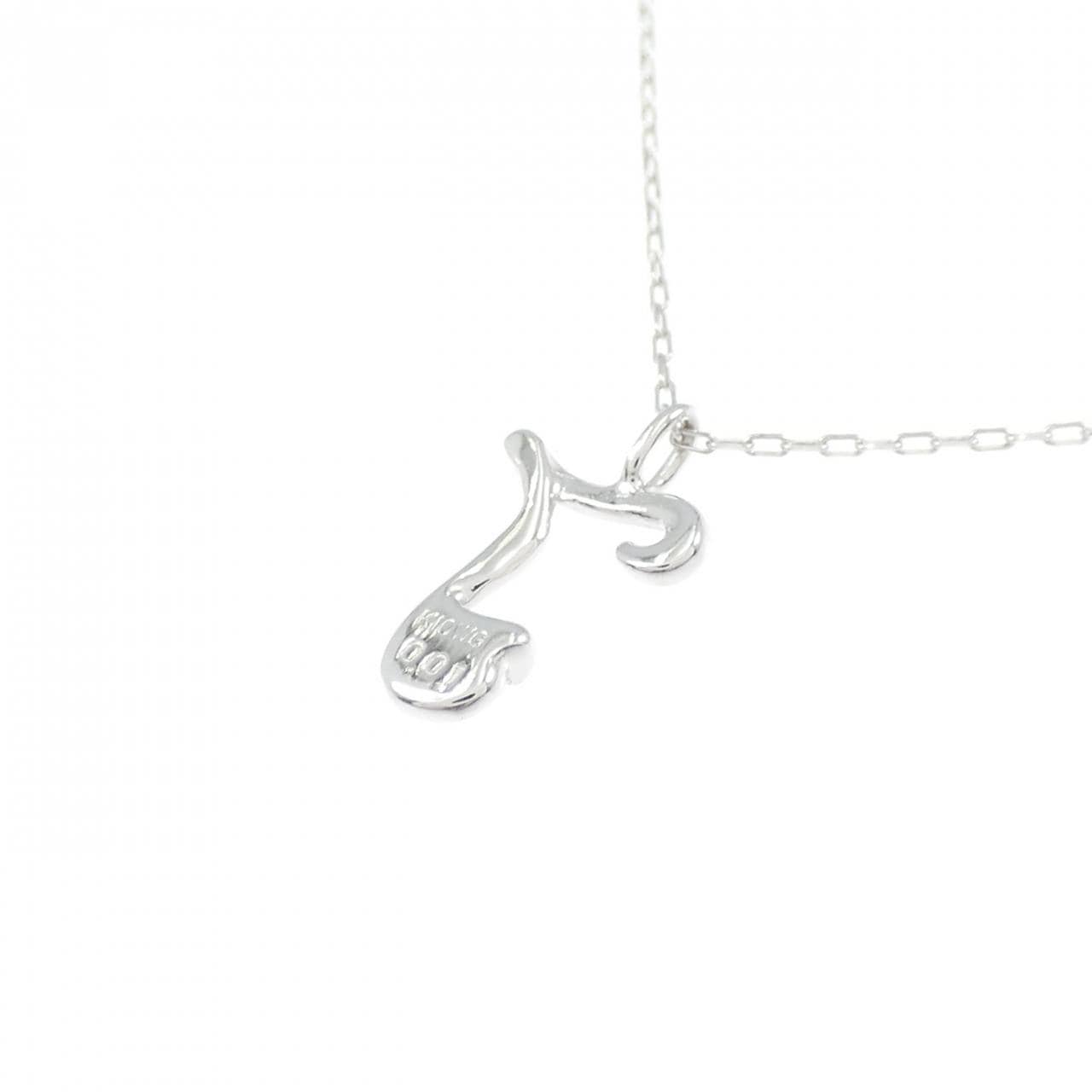 K10WG ダイヤモンド ネックレス 0.01CT