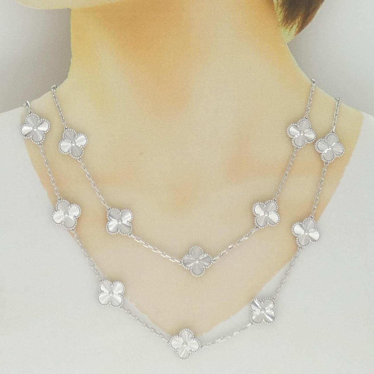 ヴァンクリーフ&アーペル ヴィンテージアルハンブラ ロング 20モチーフ ネックレス