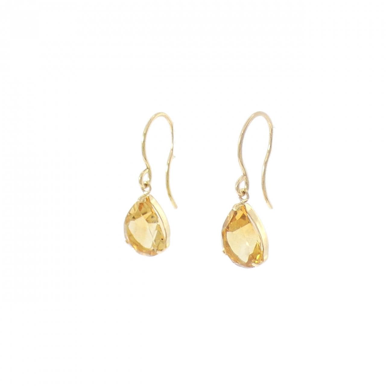 K18YG シトリン ピアス