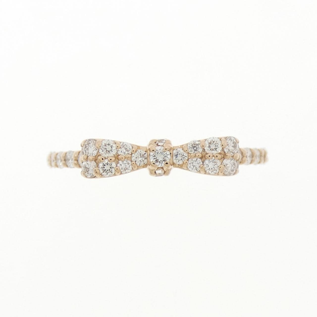 ポンテヴェキオ リボン ダイヤモンド リング 0.30CT