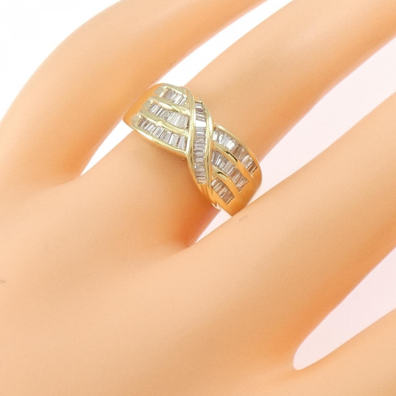 K18YG ダイヤモンド リング 0.70CT