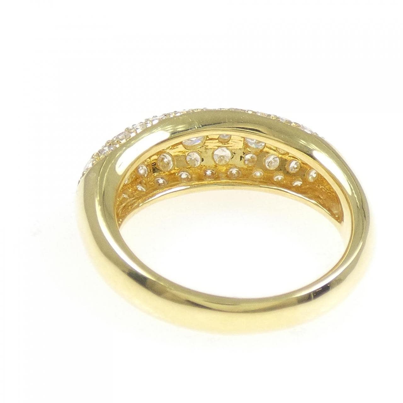 K18YG パヴェ ダイヤモンド リング 1.00CT
