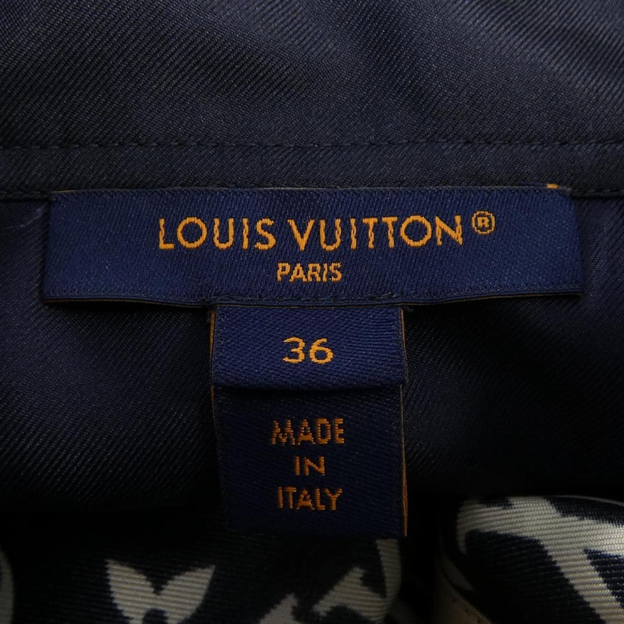 ルイヴィトン LOUIS VUITTON ストライプアクセントモノグラムシャツドレス FODR48TR0 ワンピース