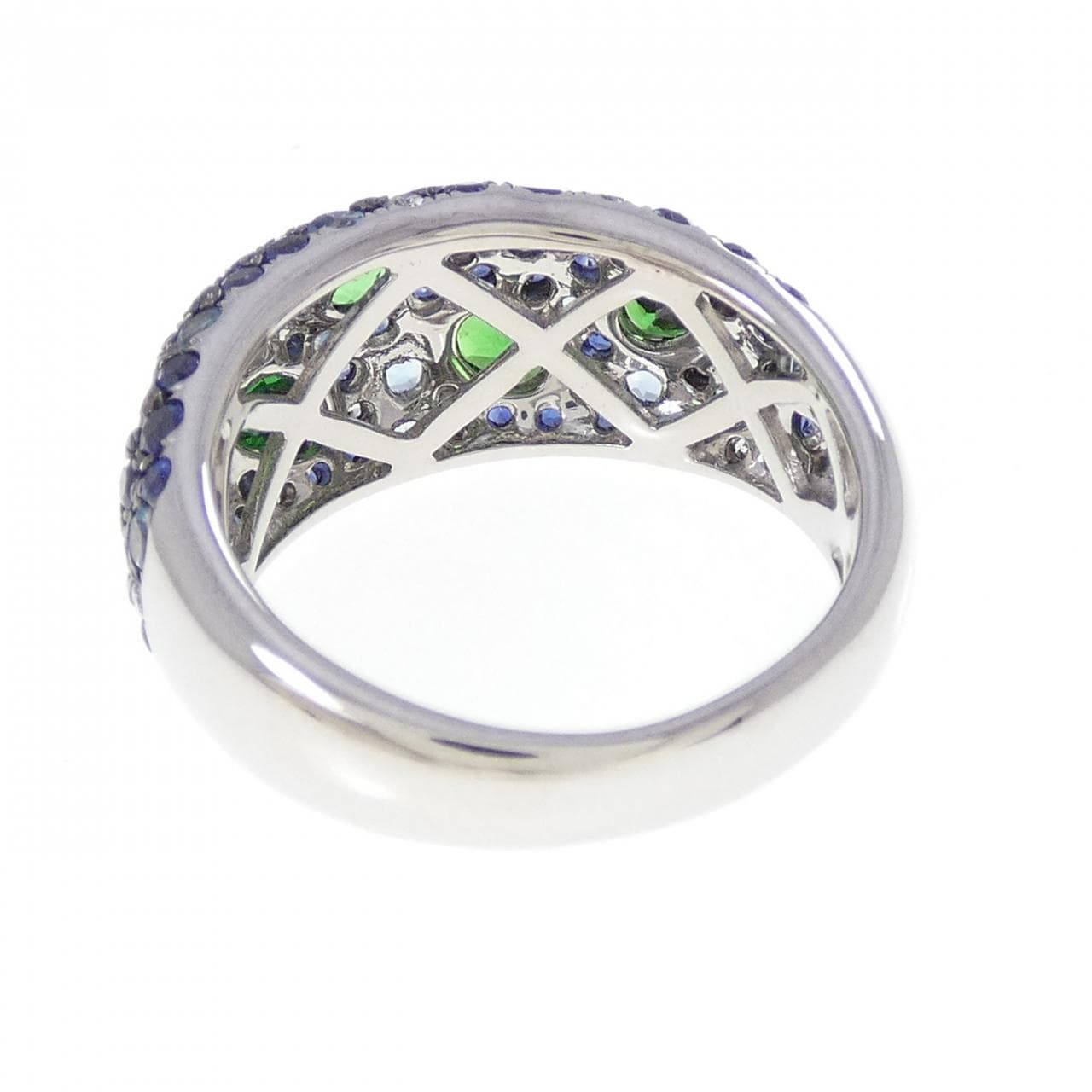 18KWG/18KBG カラーストーン リング