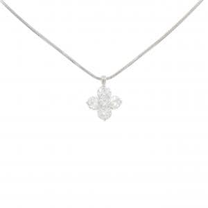 PT900/PT850 フラワー ダイヤモンド ネックレス 1.00CT