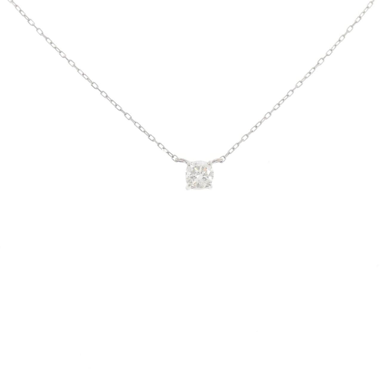 PT900/PT850 ソリティア ダイヤモンド ネックレス 0.185CT
