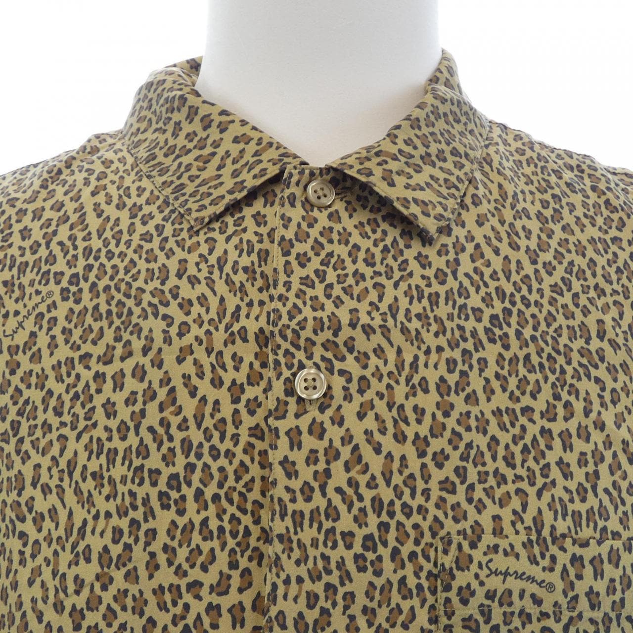 シュプリーム SUPREME Leopard Silk S/S Shirt S／Sシャツ