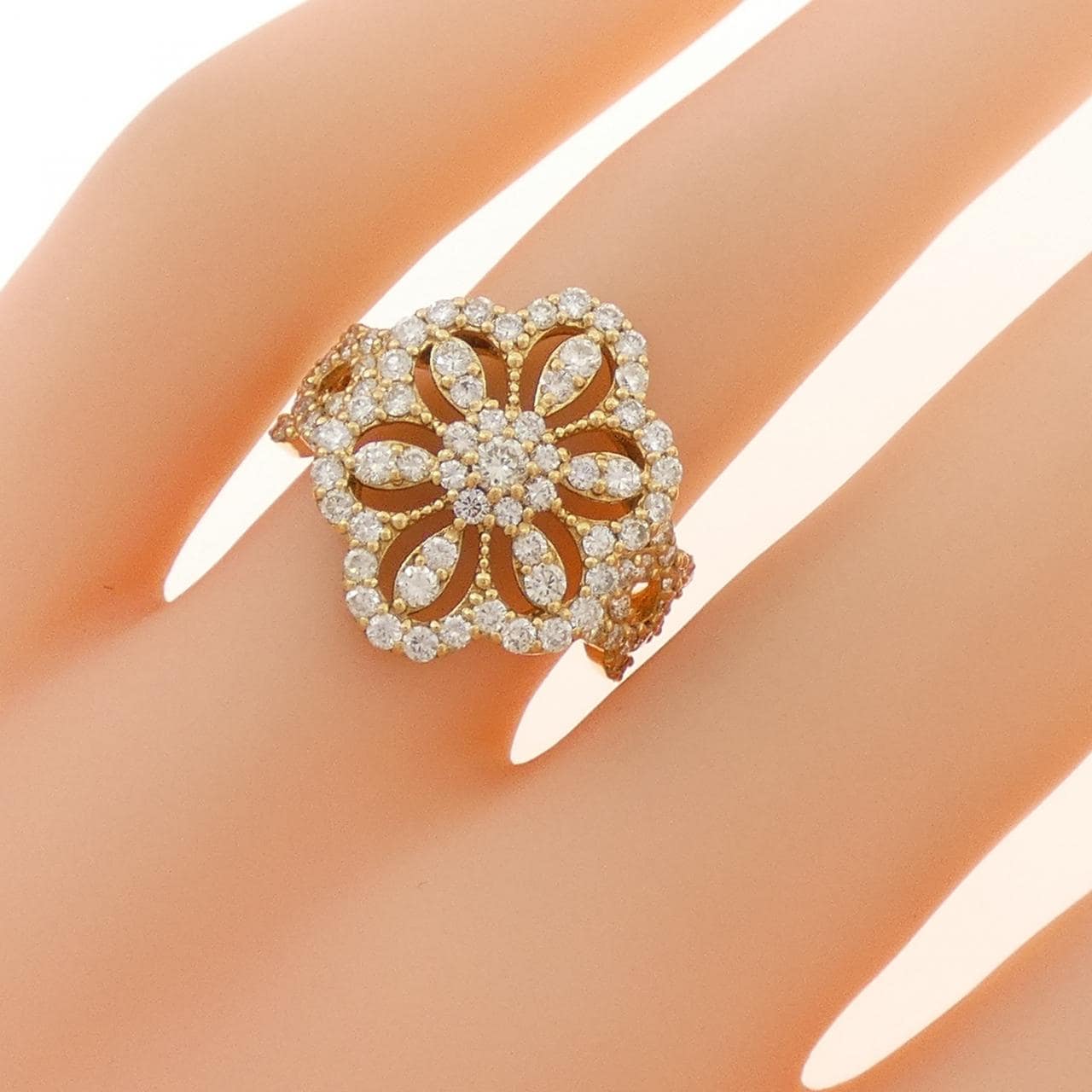 K18YG ダイヤモンド リング 1.00CT
