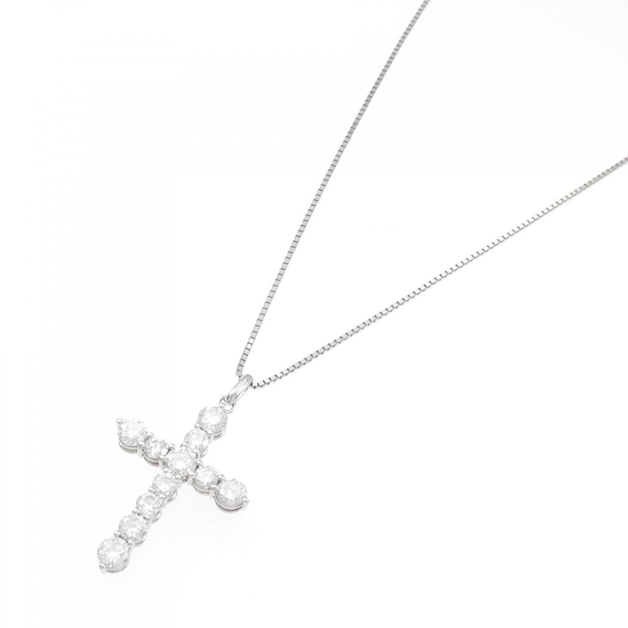 PT Cross Diamond Necklace 2.407CT