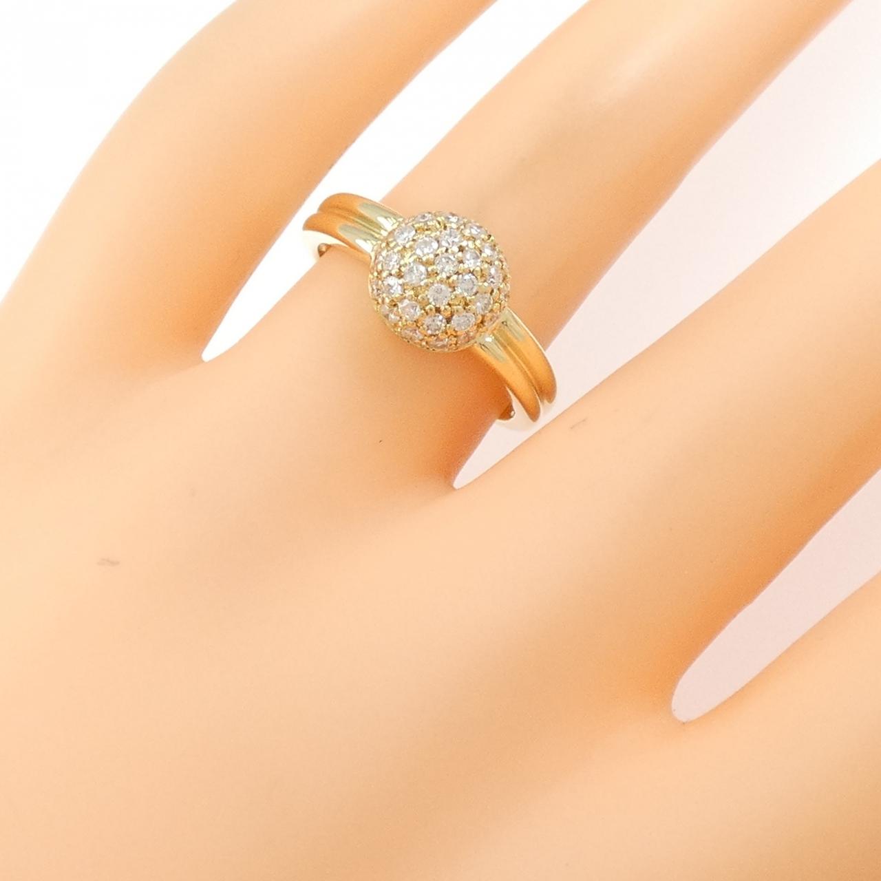 K18YG ダイヤモンド リング 0.43CT