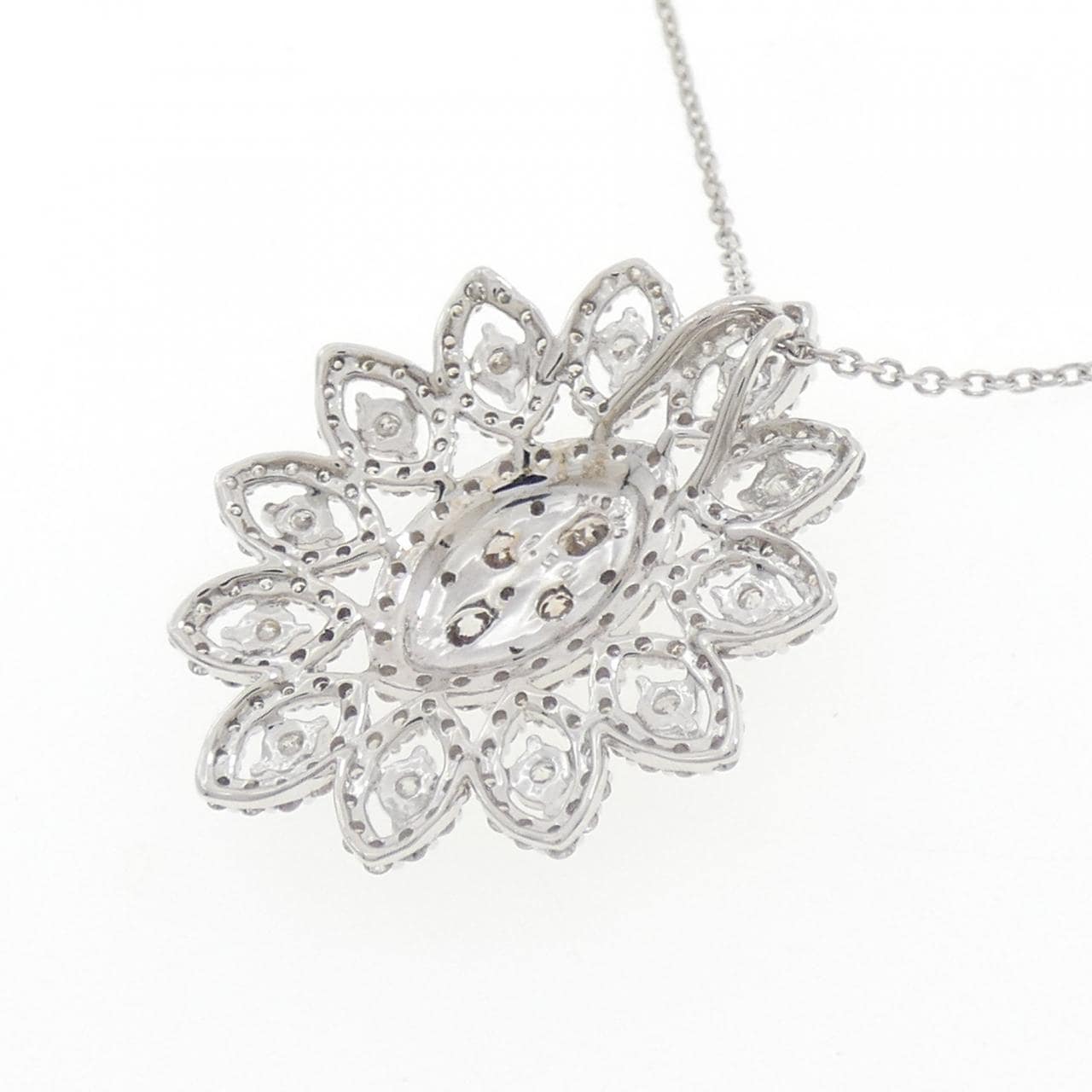 K18WG ダイヤモンド ネックレス 1.50CT