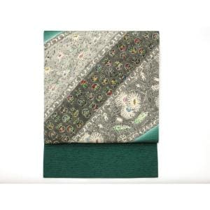 名古屋帯　川端美朝　古代印度木版更紗