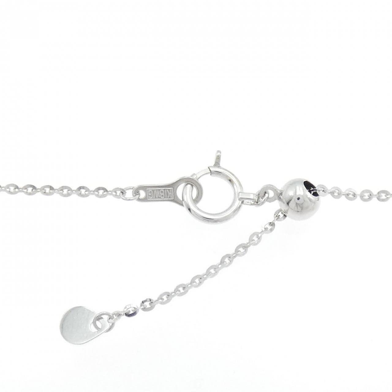 K18WG ダイヤモンド ネックレス 0.20CT