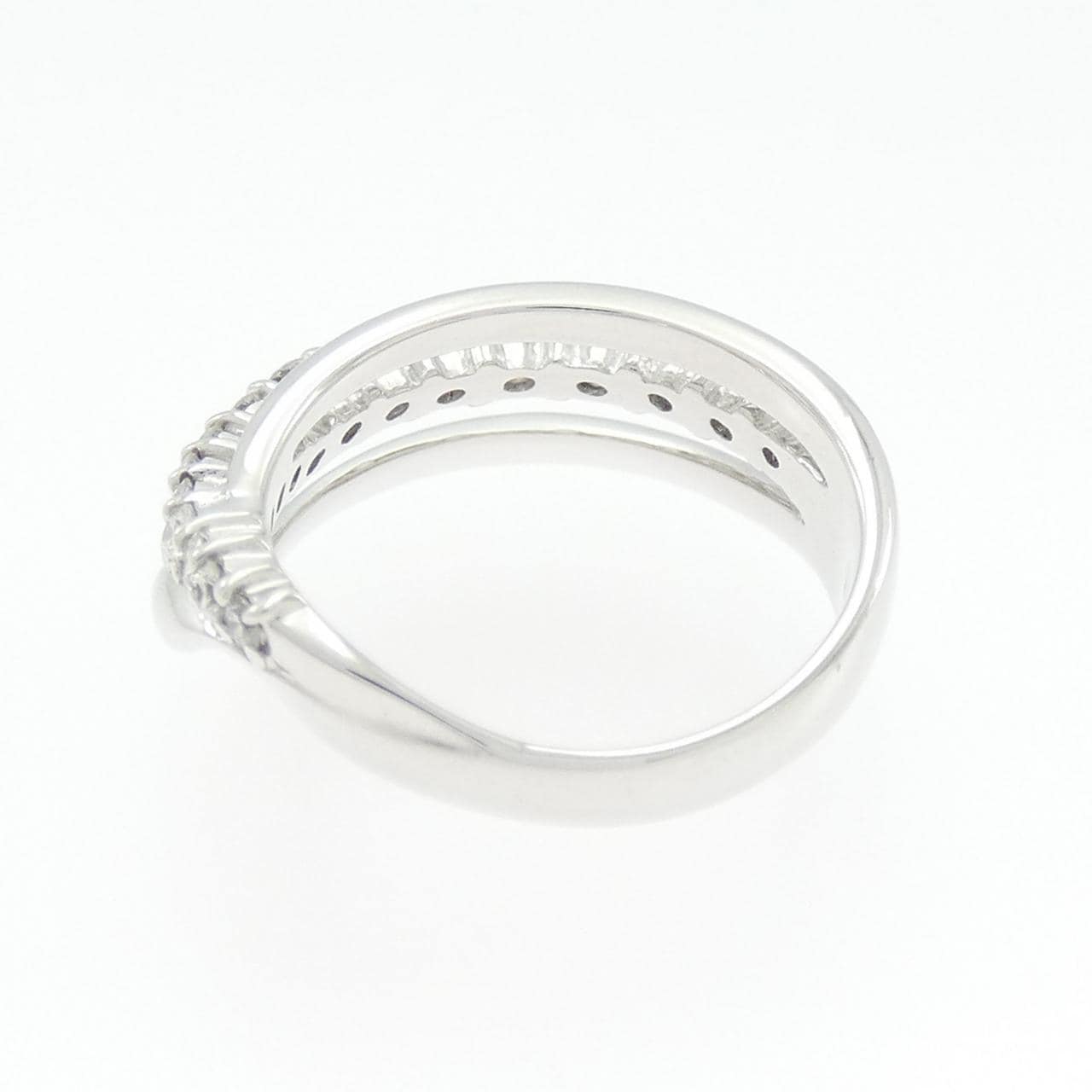 K18WG ダイヤモンド リング 0.77CT