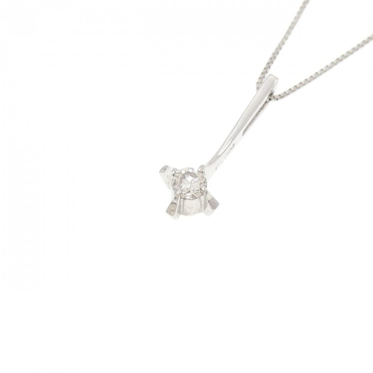 PT900/PT850 ダイヤモンド ネックレス 0.12CT