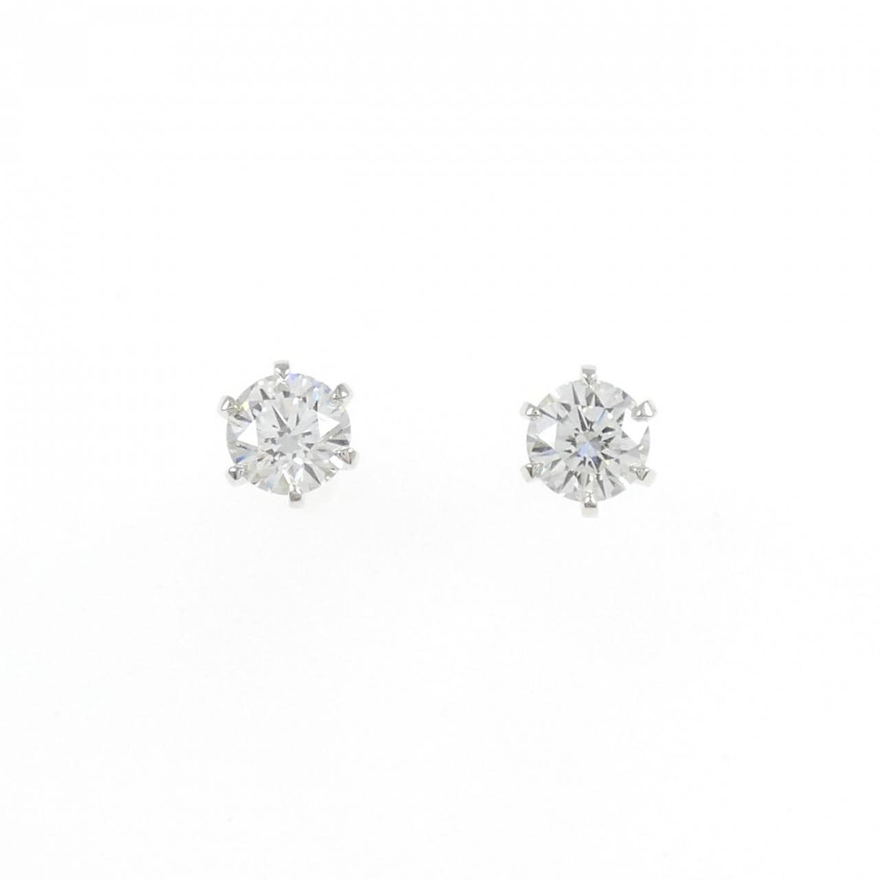 【リメイク】PT900/ST ダイヤモンド ピアス 0.309CT 0.321CT D VS1 EXT