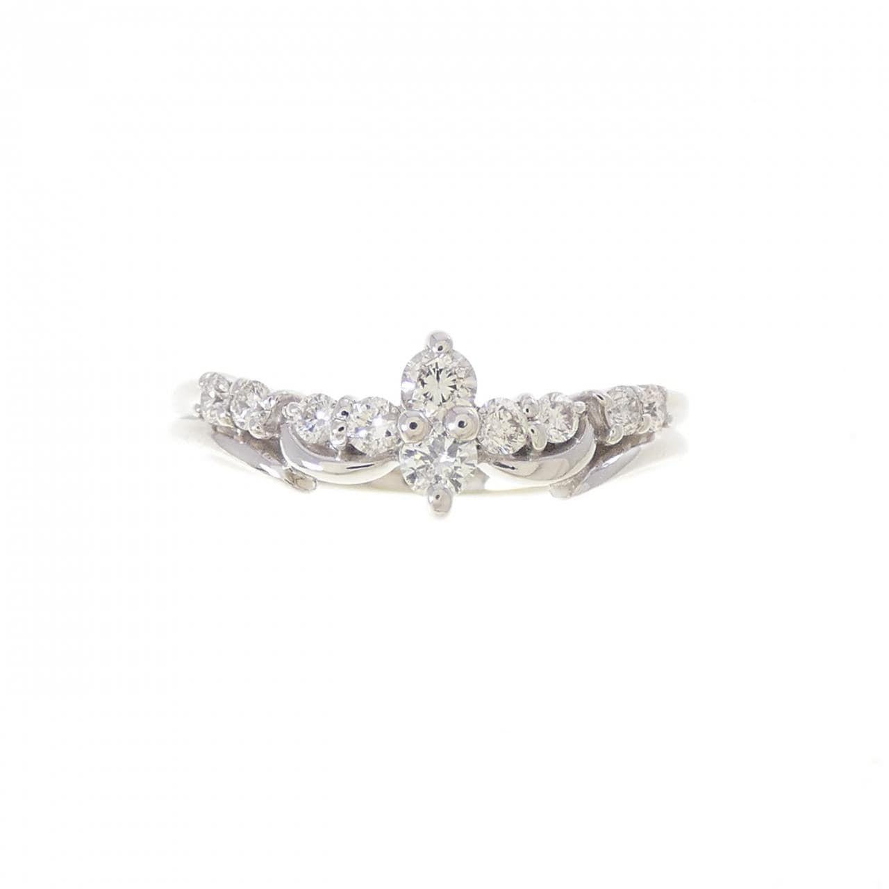 PT900 ダイヤモンド ピンキーリング 0.20CT