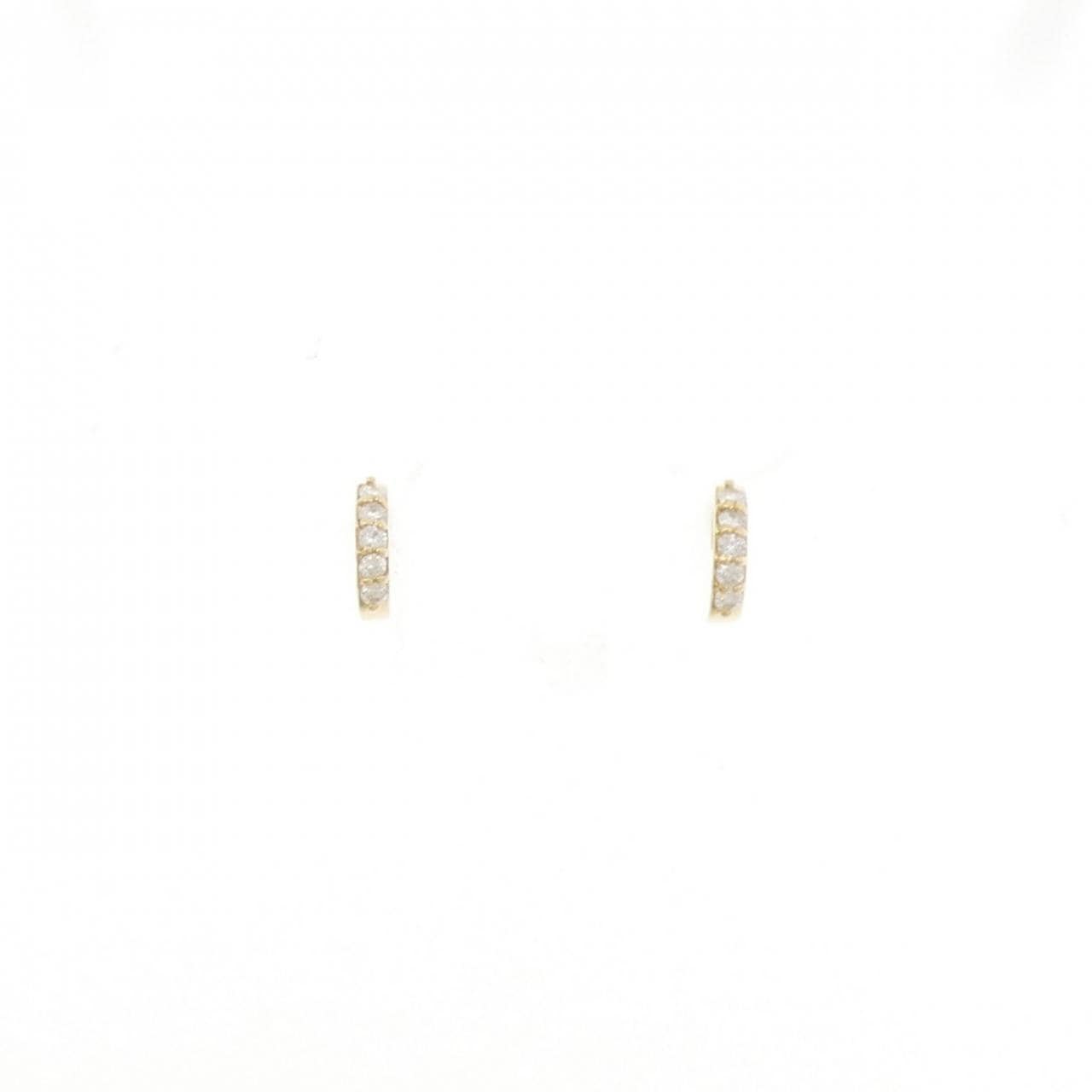 シエナ ロゼ ダイヤモンド ピアス 0.06CT